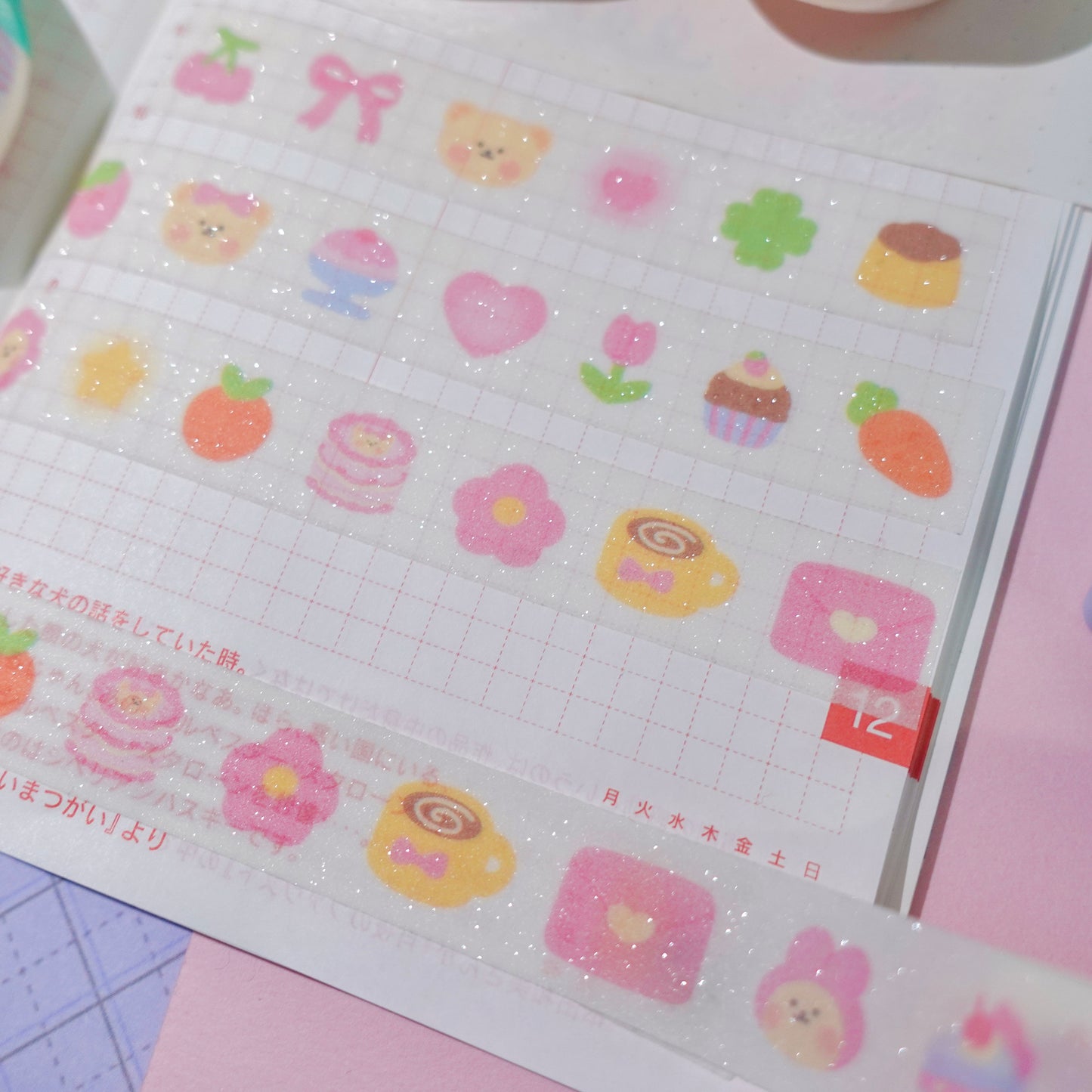 Honey Charms Glitter Washi Tape