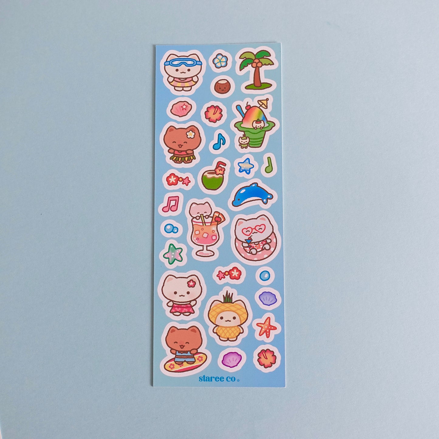 Aloha Kitty Sticker Sheet