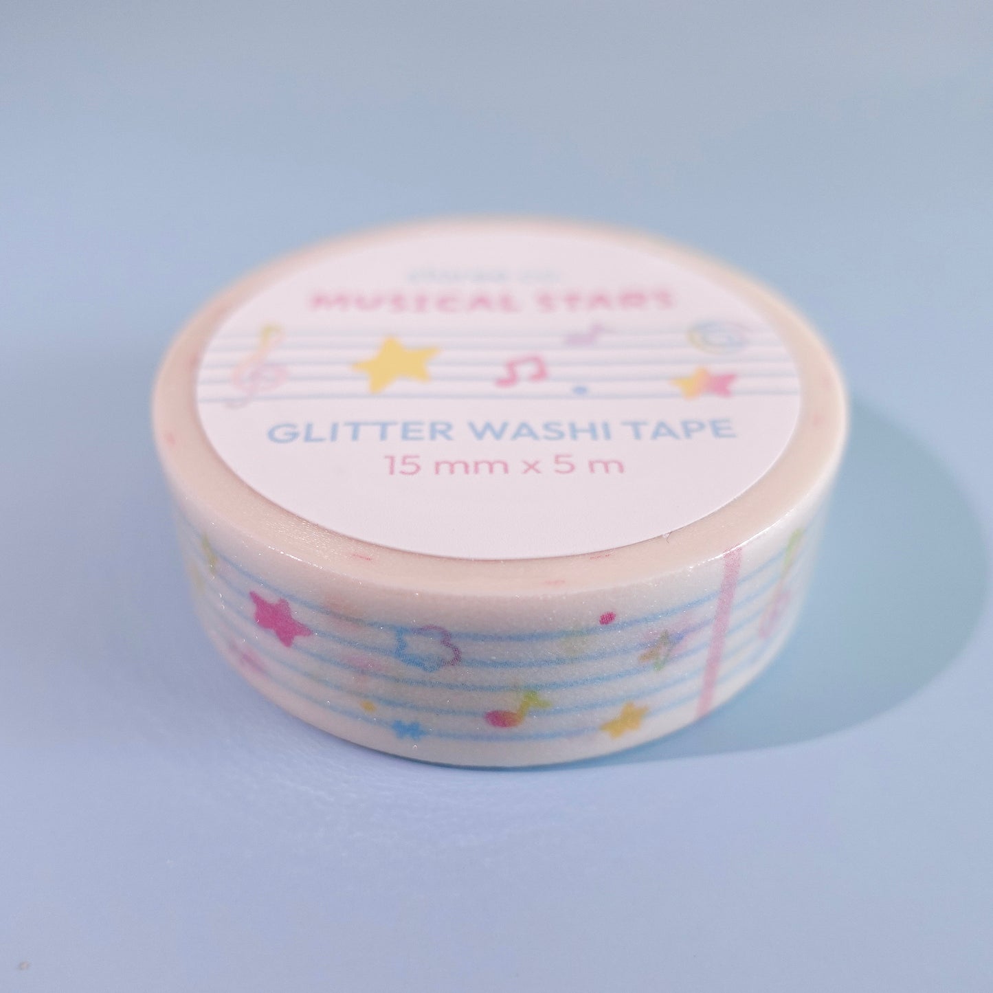 Musical Stars Glitter Washi Tape