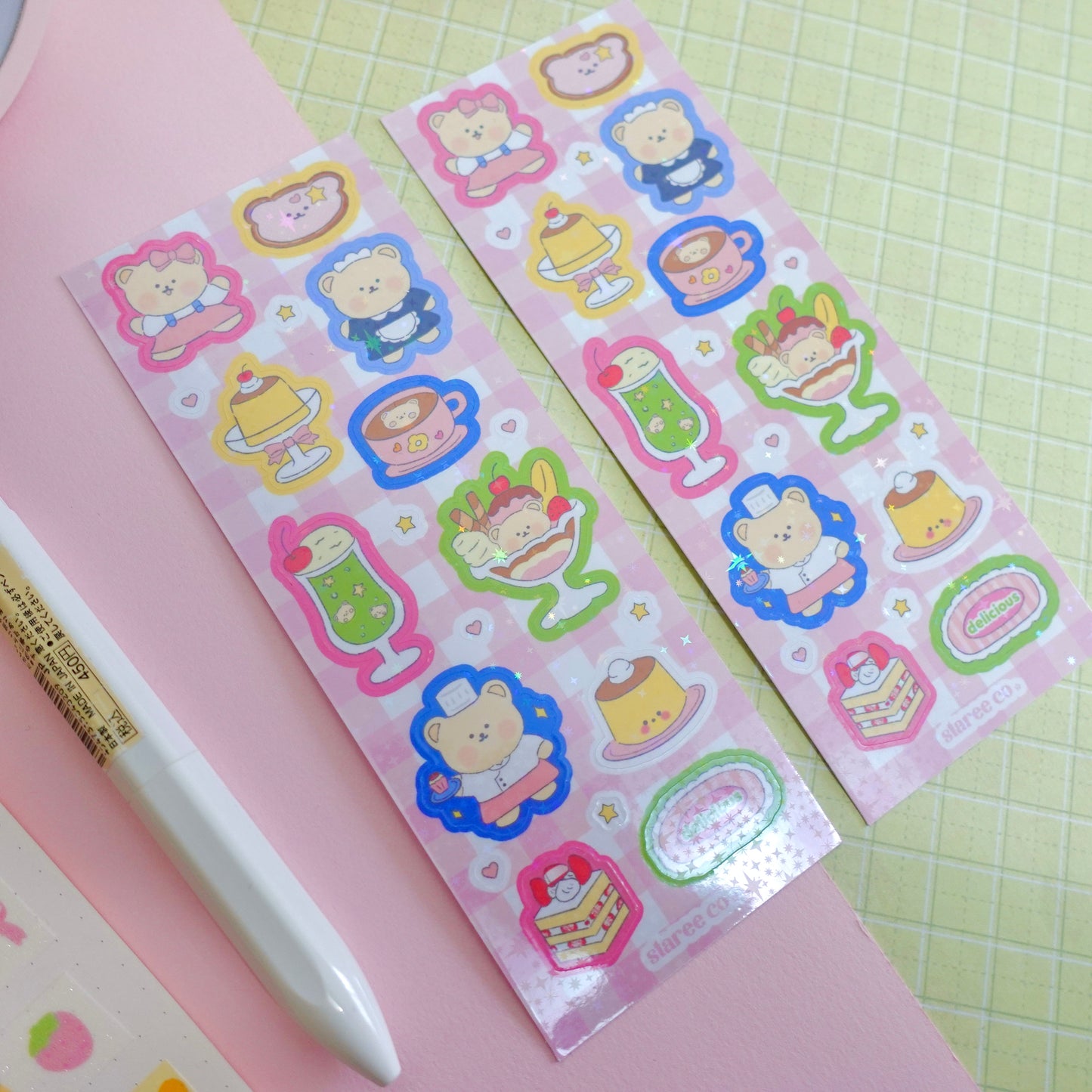 Retro Japanese Cafe Sticker Sheet