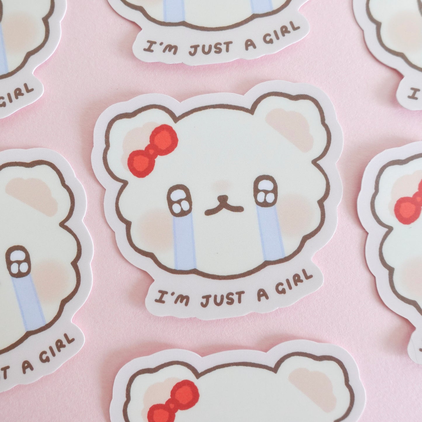 I'm Just A Girl Sticker