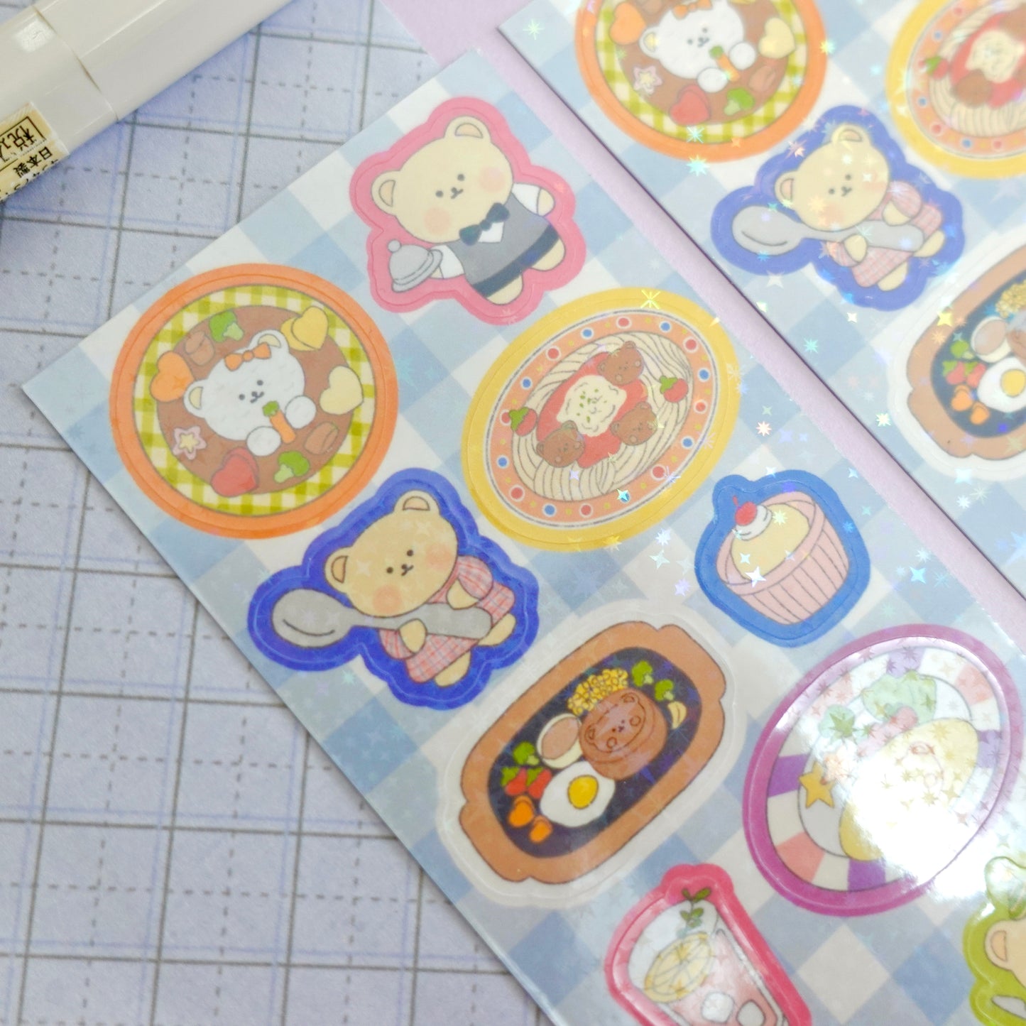 Retro Japanese Diner Sticker Sheet