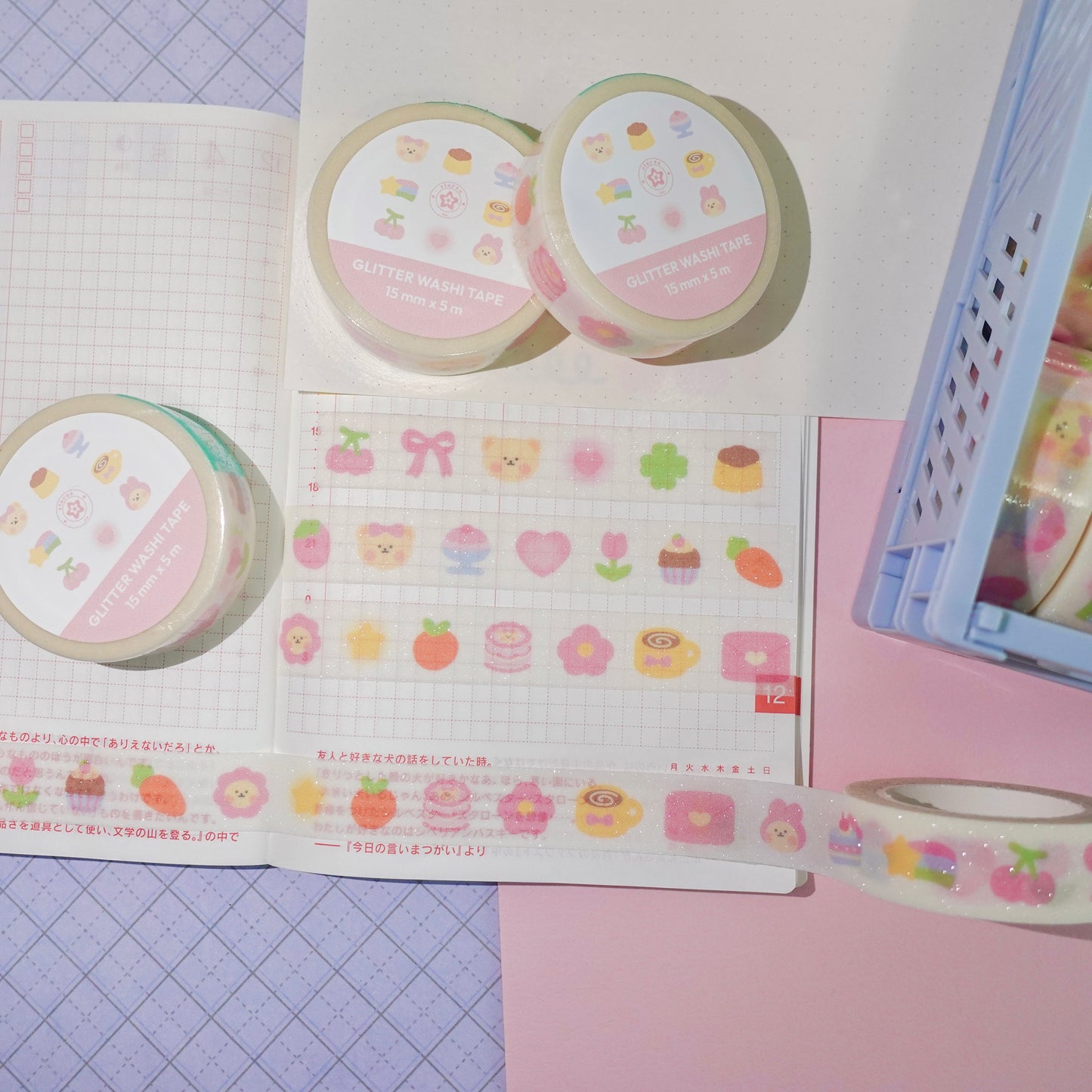 Honey Charms Glitter Washi Tape