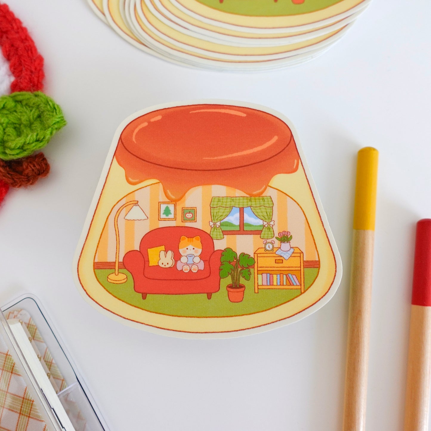 Pudding Home Sticker