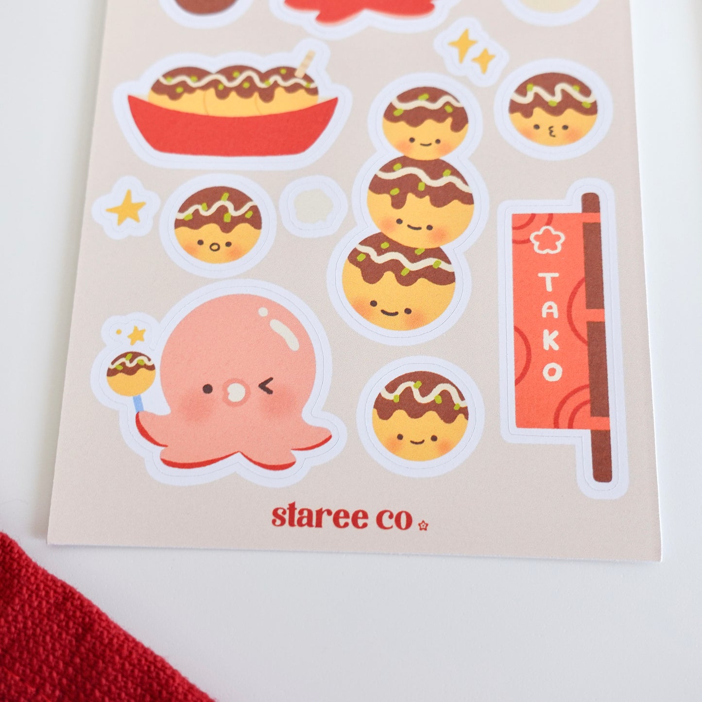 Tako Street Sticker Sheet