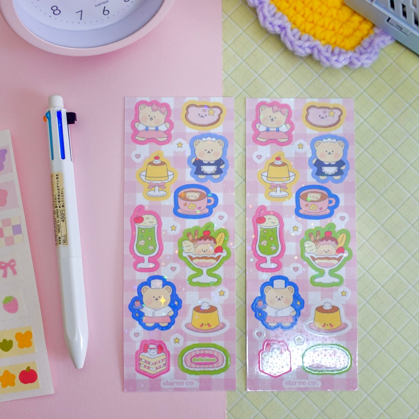 Retro Japanese Cafe Sticker Sheet