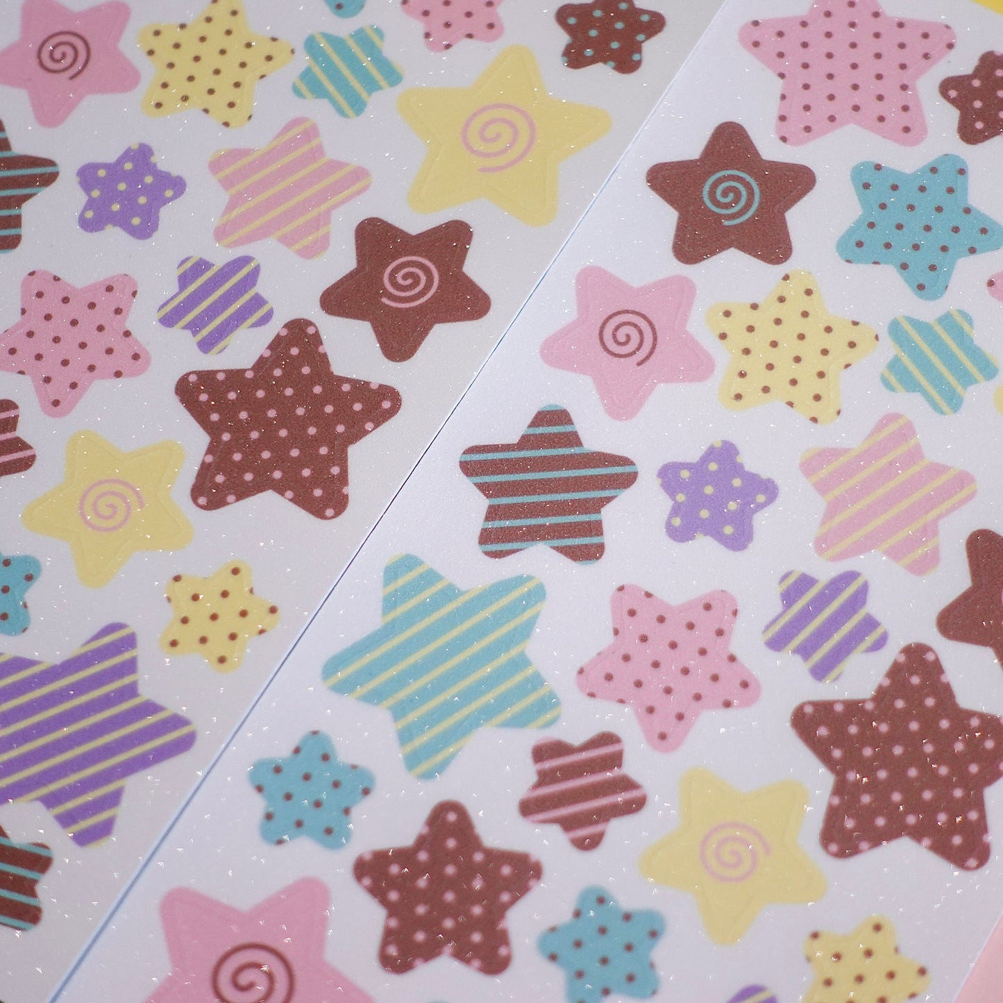 Candy Pattern Stars Sticker Sheet