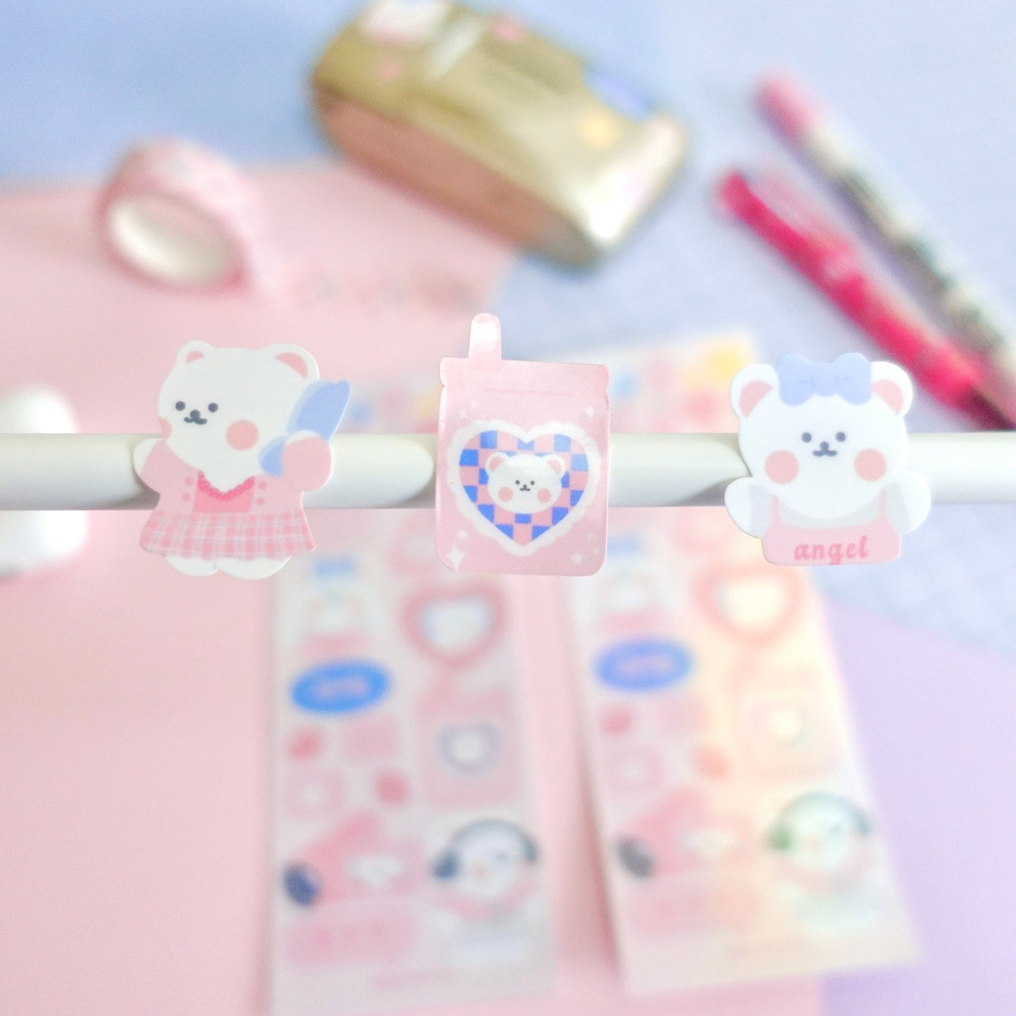 Pink Y2K Tech Sticker Sheet