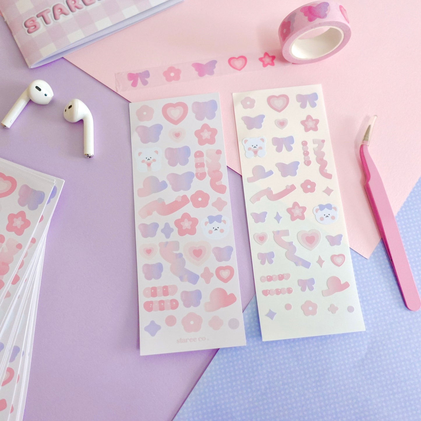 Dreamlike Y2K Mixed Deco Sticker Sheet