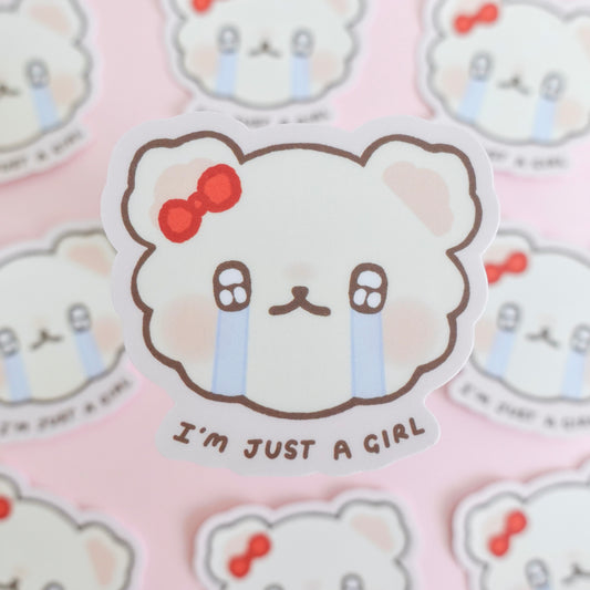 I'm Just A Girl Sticker