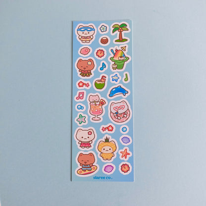 Aloha Kitty Sticker Sheet
