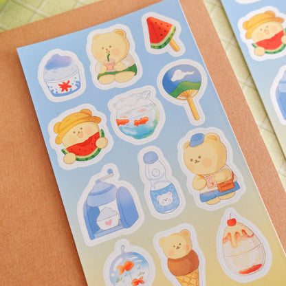 Summer Day in Japan Sticker Sheet