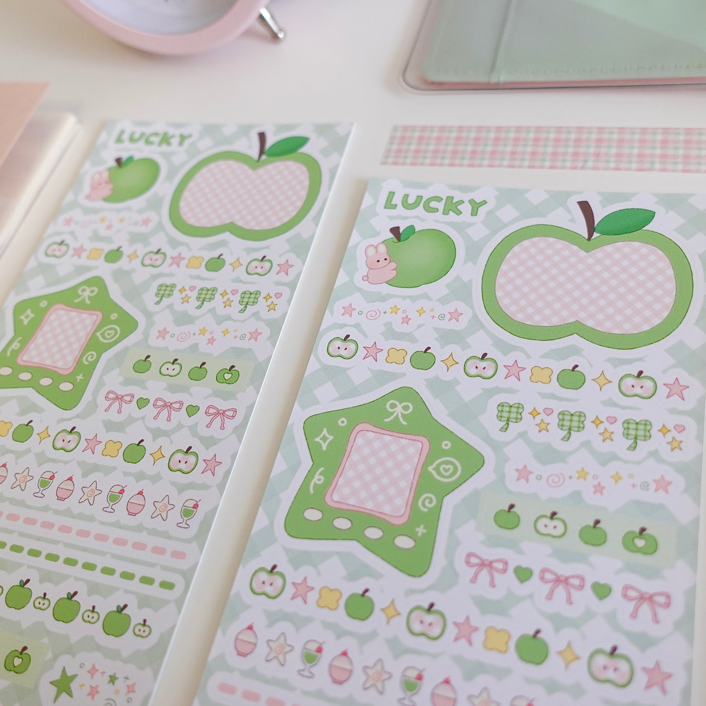 Lucky Green Apple Sticker Sheet
