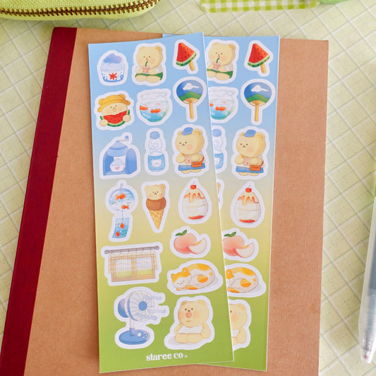 Summer Day in Japan Sticker Sheet