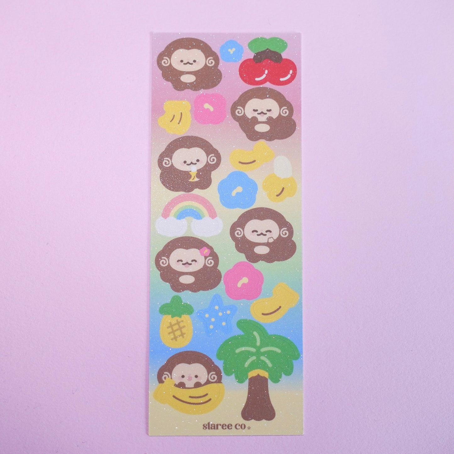 Tropical Monkee Sticker Sheet