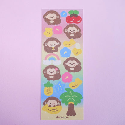 Tropical Monkee Sticker Sheet