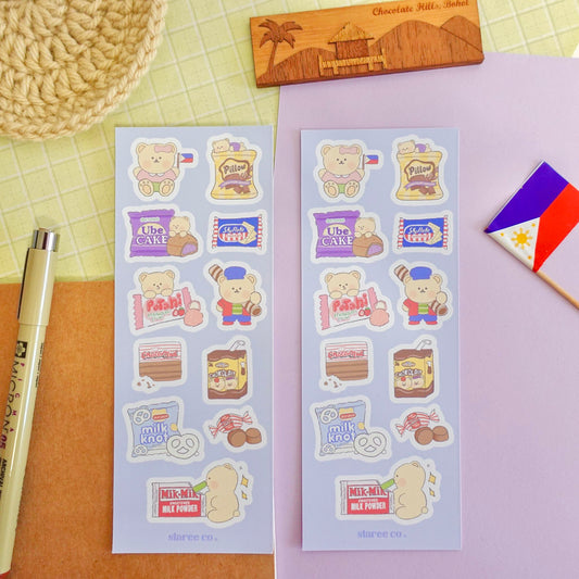 Filipino Snacks Sticker Sheet