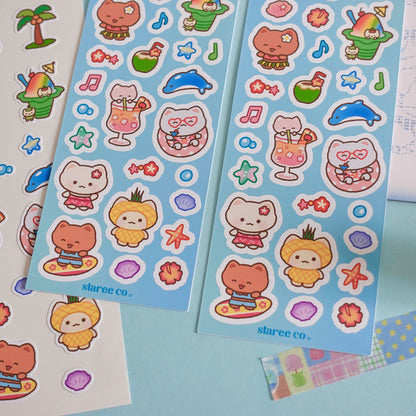 Aloha Kitty Sticker Sheet