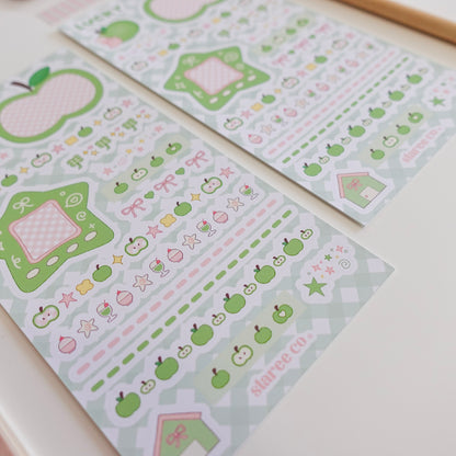 Lucky Green Apple Sticker Sheet