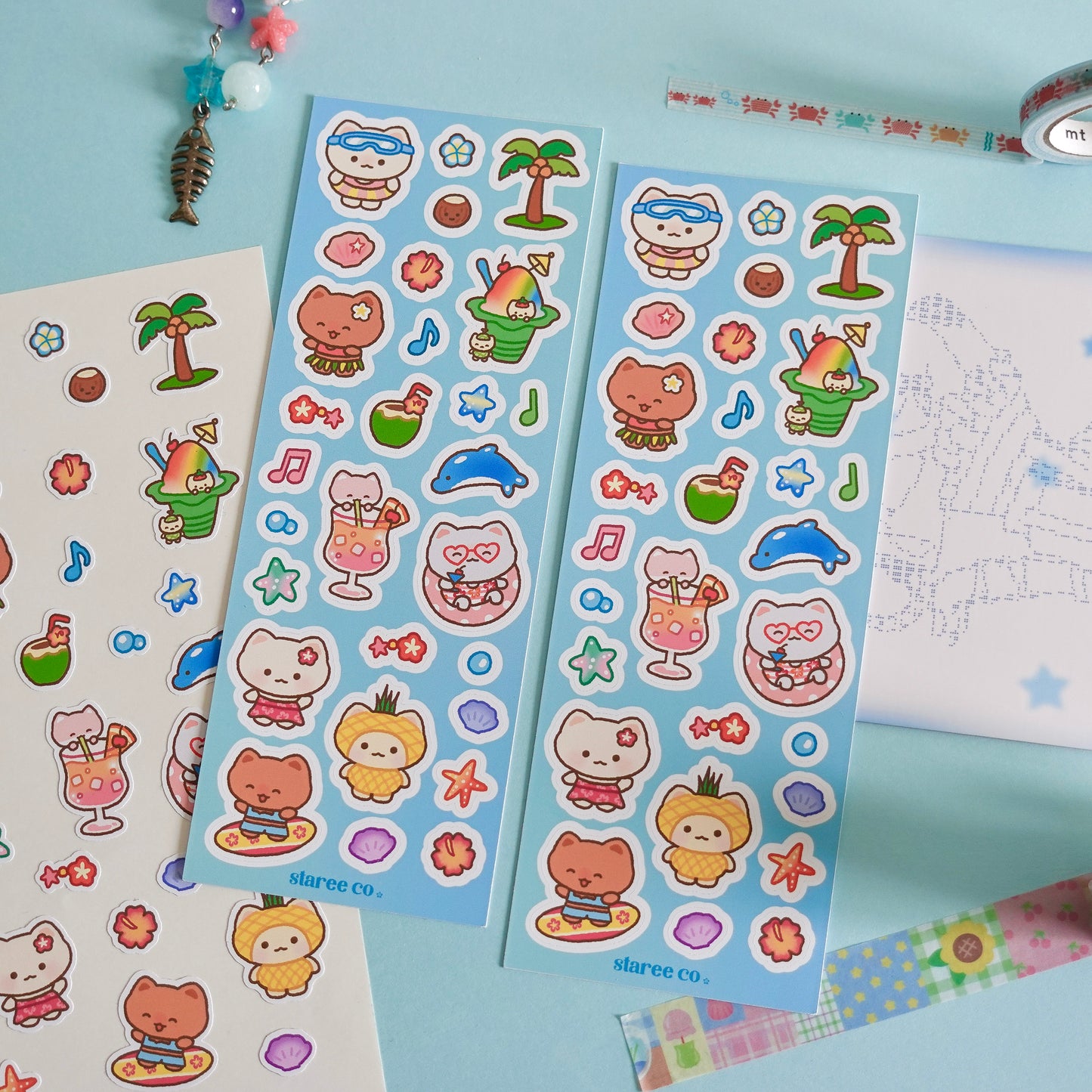 Aloha Kitty Sticker Sheet