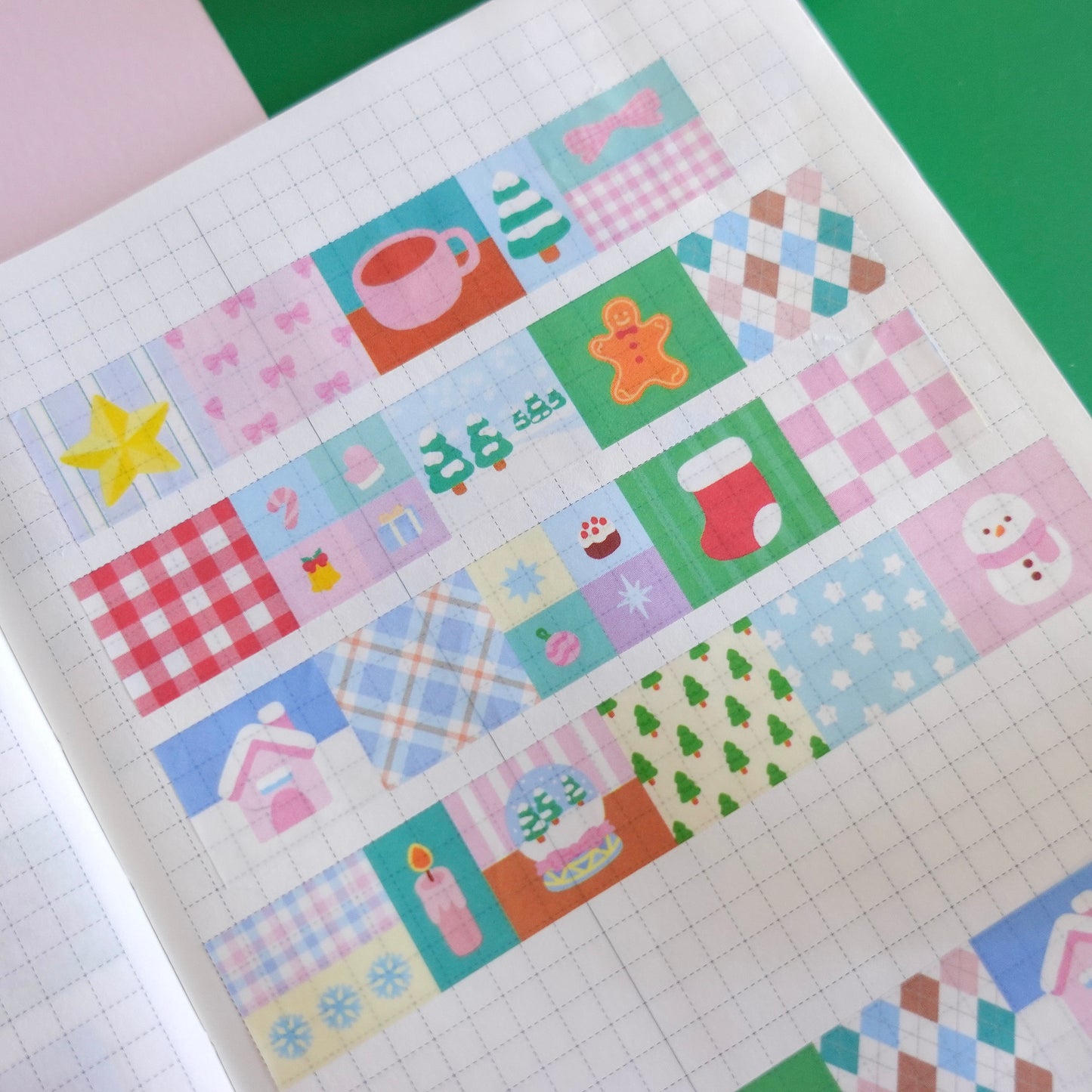 Winter Patchwork Washi Tape
