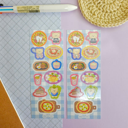 Retro Japanese Diner Sticker Sheet