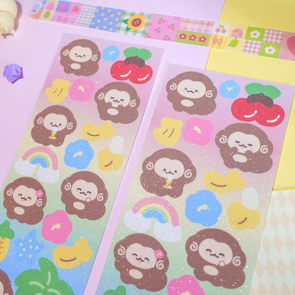 Tropical Monkee Sticker Sheet