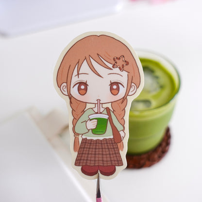 Matcha Girl Sticker