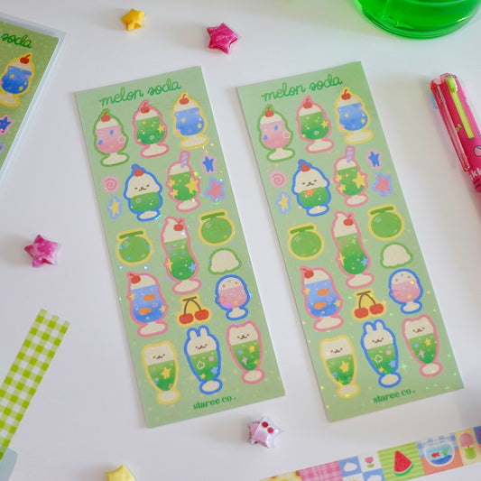 Melon Soda Sticker Sheet