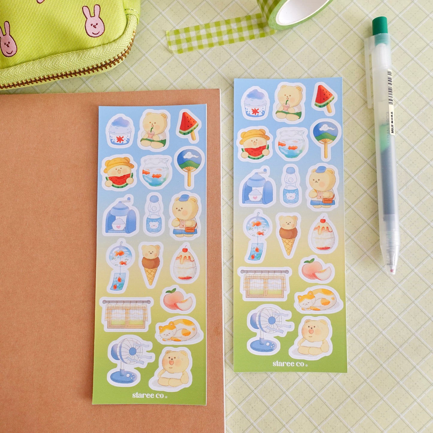 Summer Day in Japan Sticker Sheet