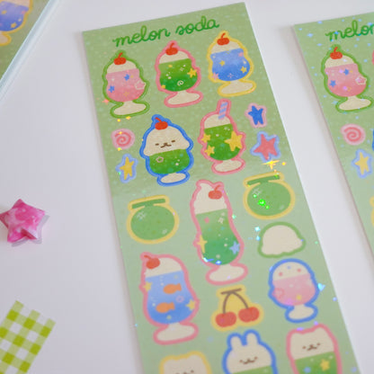 Melon Soda Sticker Sheet