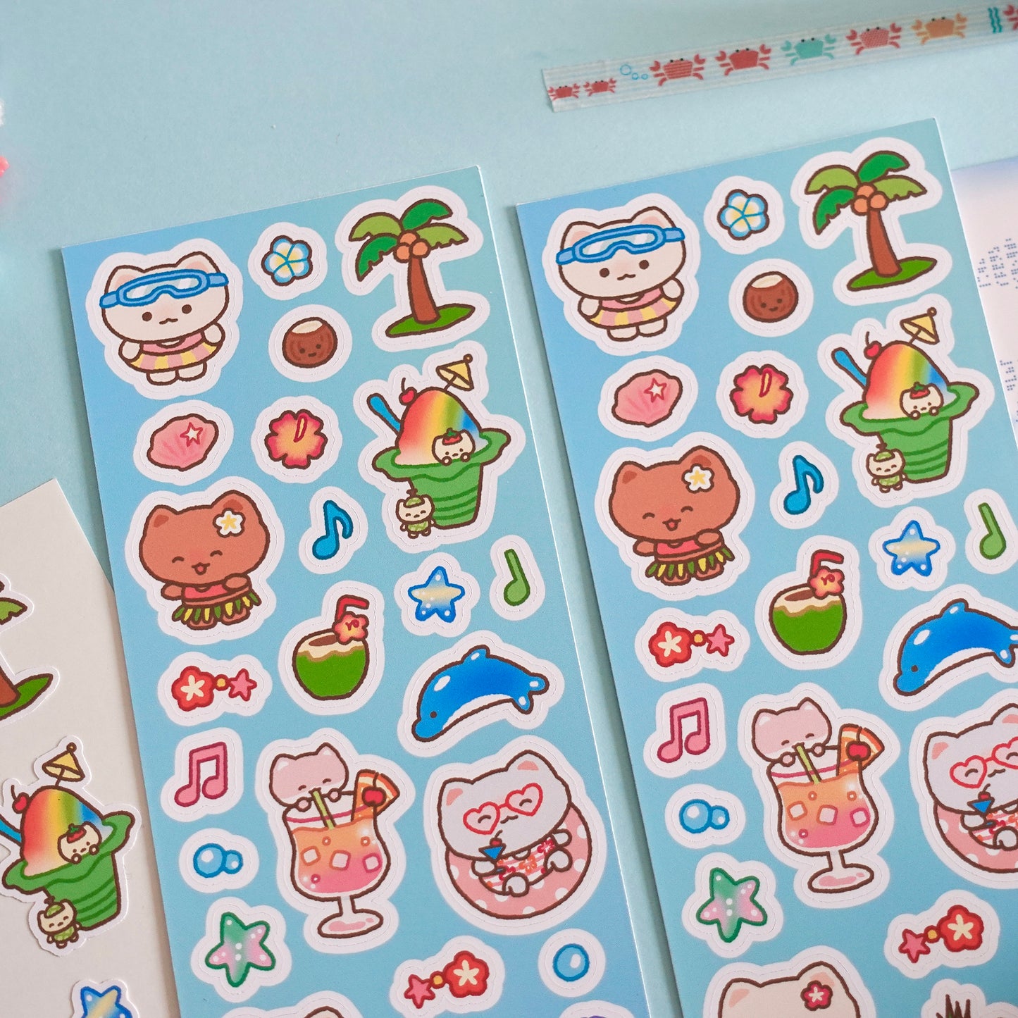 Aloha Kitty Sticker Sheet