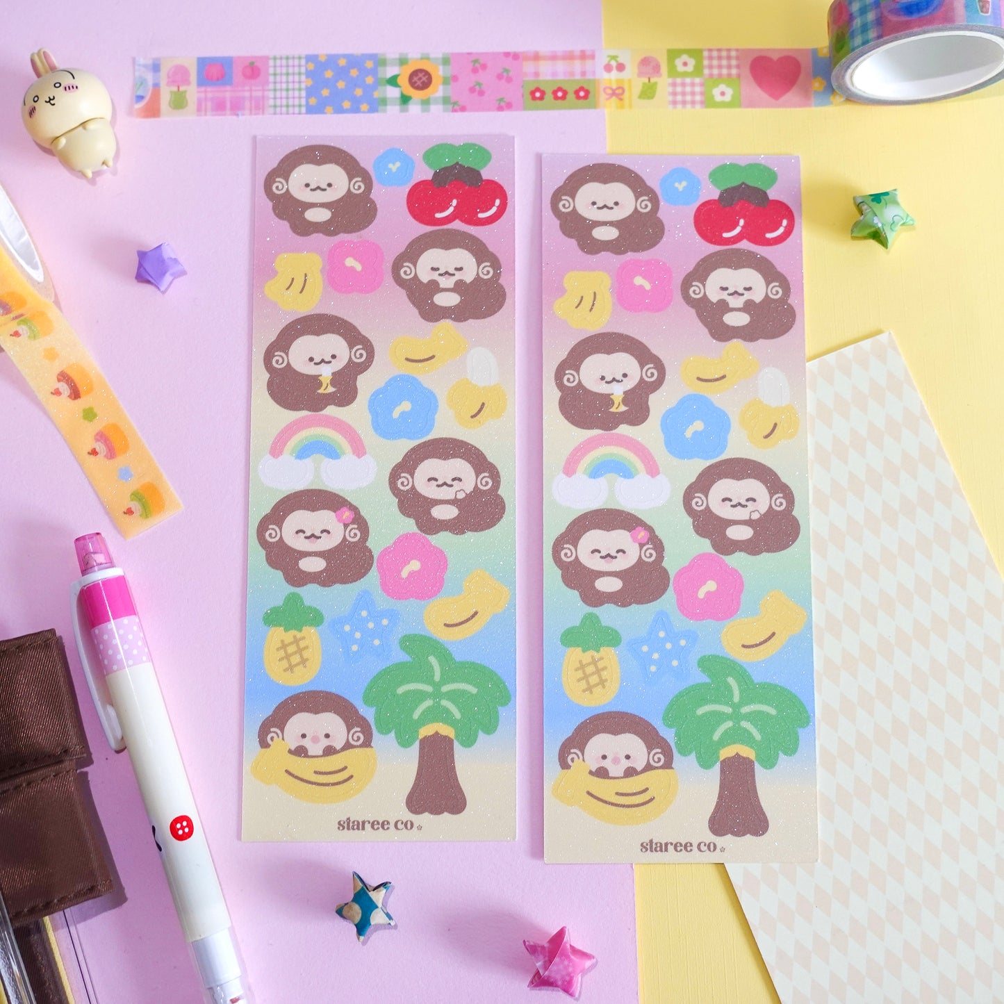 Tropical Monkee Sticker Sheet