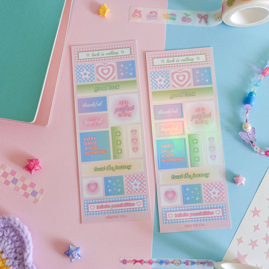 Hopeful Affirmations Sticker Sheet