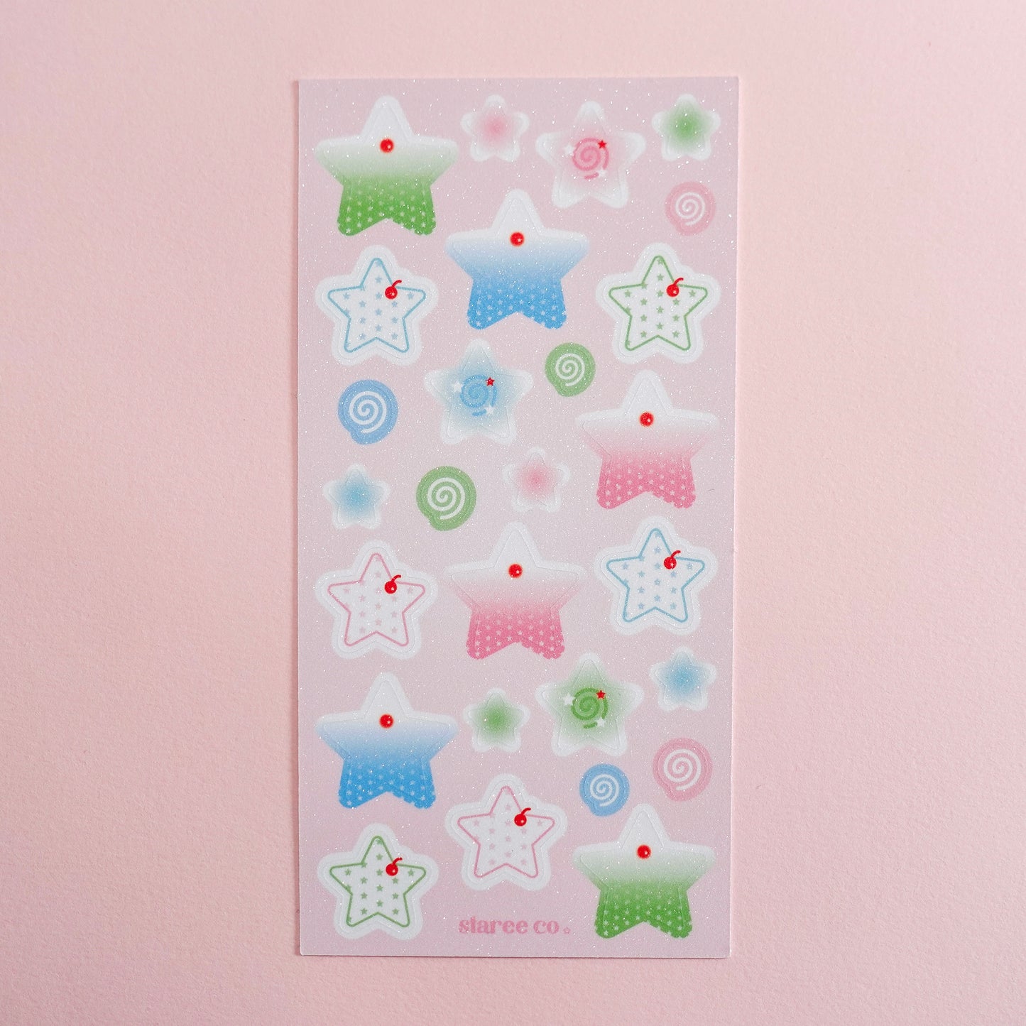Cream Soda Stars Sticker Sheet