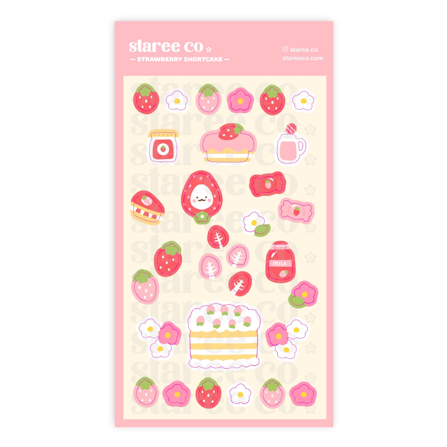strawberry shortcake sticker sheet