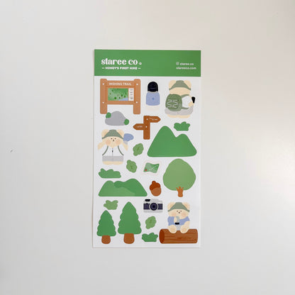 Honey’s First Hike Sticker Sheet